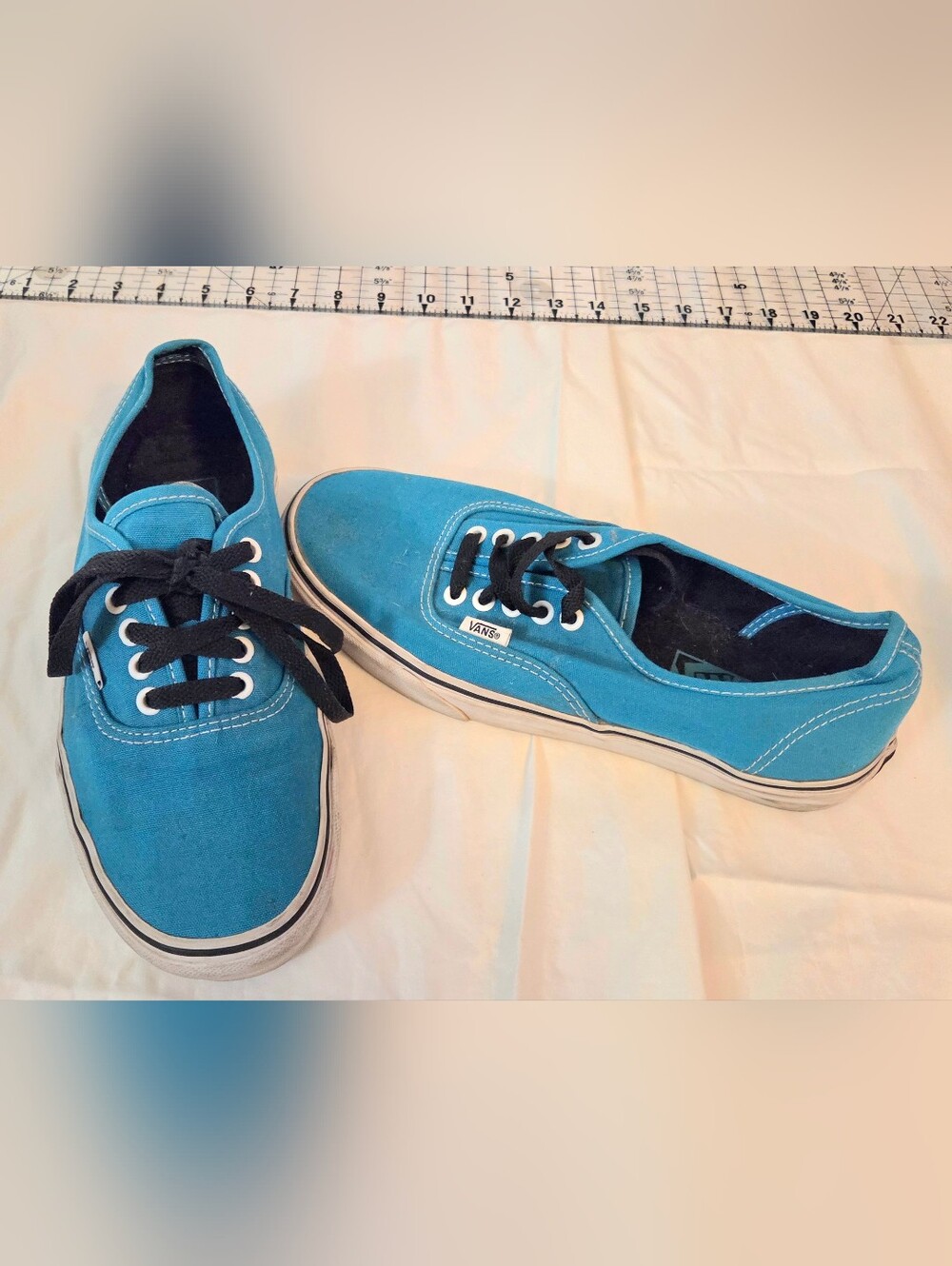 Vans Low-Top Canvas Sneakers in Teal